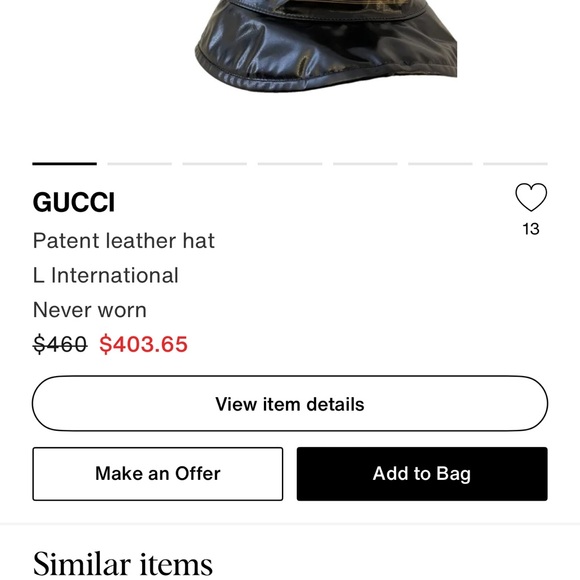 New Gucci black bucket hat - Picture 5 of 6